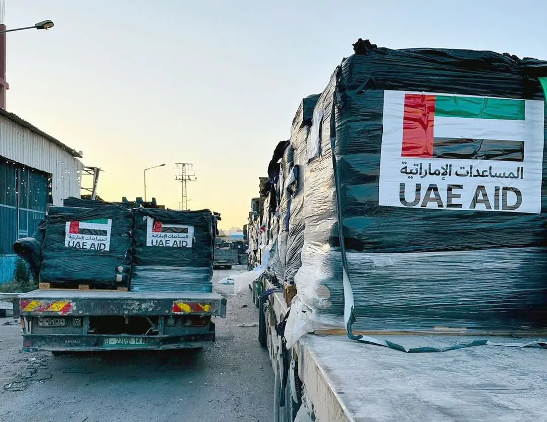شاحنات مساعدات إماراتية إلى لبنان تعبر العراق.. ومنفذ أم قصر يبدأ الترتيبات