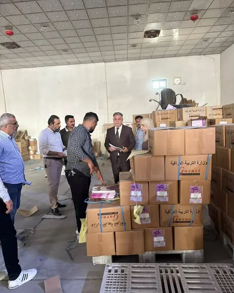 دفعة جديدة من الكتب المدرسية تصل إلى مخازن التربية العراقية تمهيداً لتوزيعها
